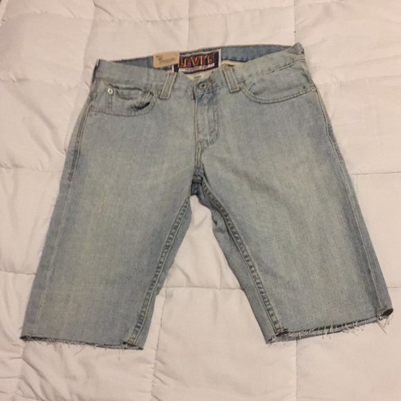 Levi's Shorts Levis Skinny 51 Distressed Denim Shorts Poshmark